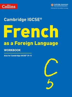 cover image of Cambridge IGCSE French Workbook